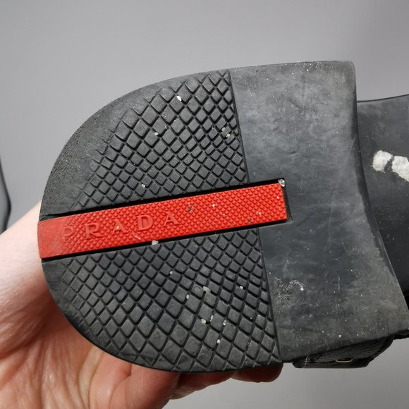 Prada Leather Boots with Gold Link Detail - Picture 12 of 12